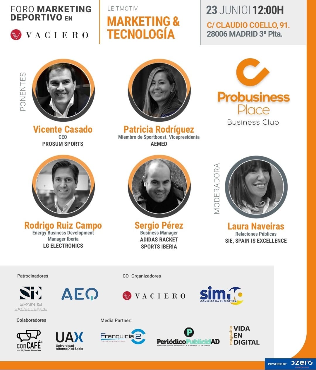 Gráfica foro de Marketing Deportivo.